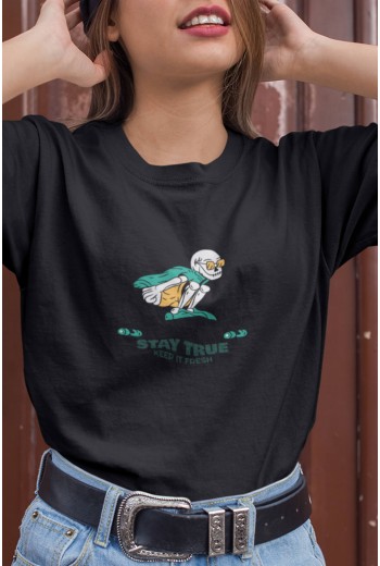 Stay True Sketlon Tişört