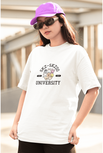 Steay Kids University Beyaz Tişört Steay Kids University Beyaz Tişört