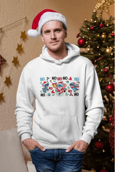 Stitch Happy New Year Kapşonlu Sweatshirt