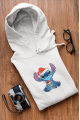 Stitch Yılbaşı Kapşonlu Sweatshirt