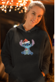 Stitch Yılbaşı Kapşonlu Sweatshirt