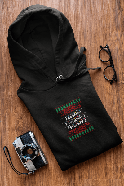 Stranger Things Lambalar Merry Christmas Kapşonlu Sweatshirt