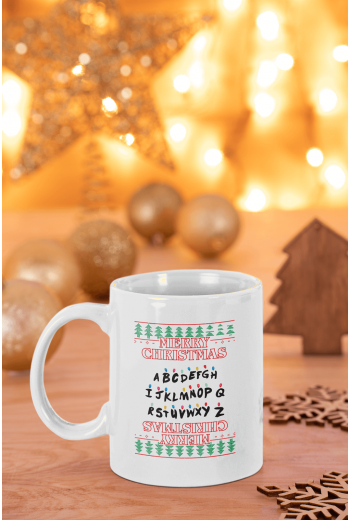 Stranger Things Lambalar Merry Christmas Kupa Bardak Stranger Things Lambalar Merry Christmas Kupa Bardak