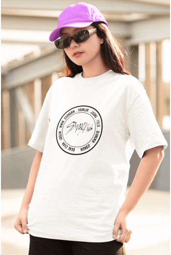 Stray Kids Logo Beyaz Tişört Stray Kids Logo Beyaz Tişört