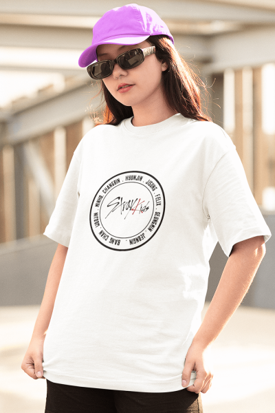 Stray Kids Logo Beyaz Tişört