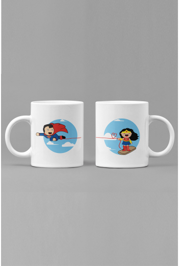 Süperman Süpergirl Sevgili/Çift/Arkadaş 2'li Kupa Bardak Seti Süperman Süpergirl Sevgili/Çift/Arkadaş 2'li Kupa Bardak Seti