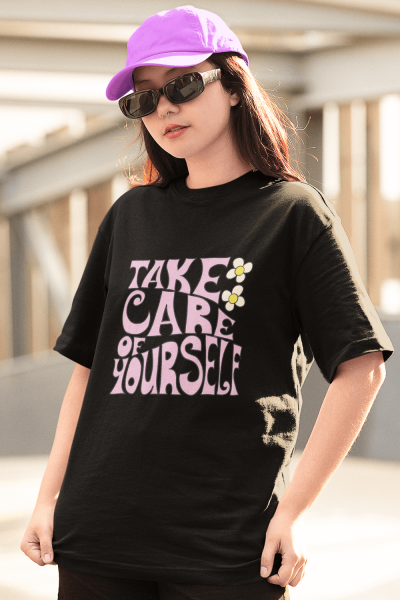 Take Care Of Yourself Siyah Tişört