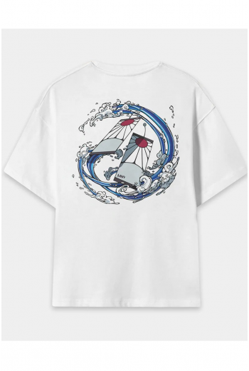 Tanjiro Hanafuda Ön Arka Baskı T-shirt