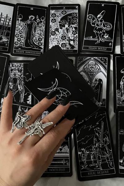 Tarot Kartları Destesi Black & White