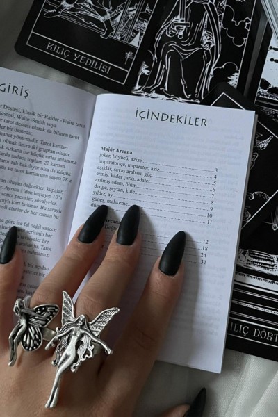 Tarot Kartları Destesi Black & White