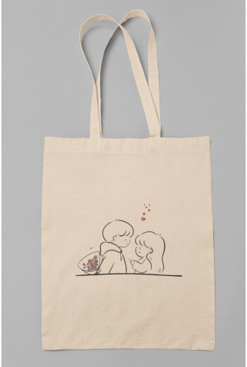 Sempatik Çift Bez Çanta