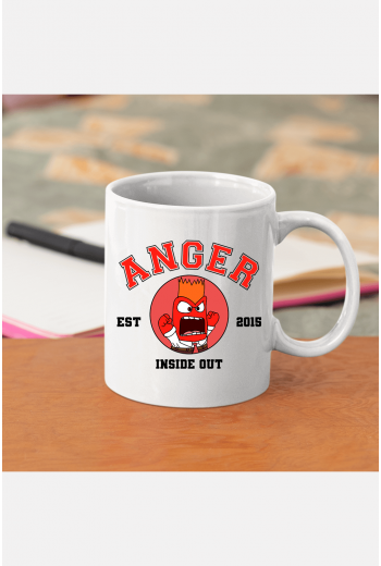 Ters Yüz Anger Sinirli Kupa Bardak
