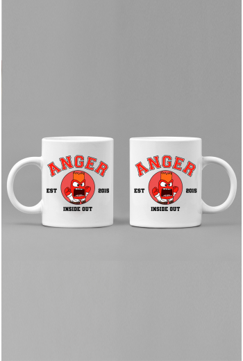 Ters Yüz Anger Sinirli Kupa Bardak