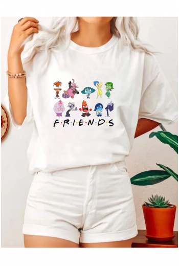 Ters Yüz  Friends Tasarım T-shirt