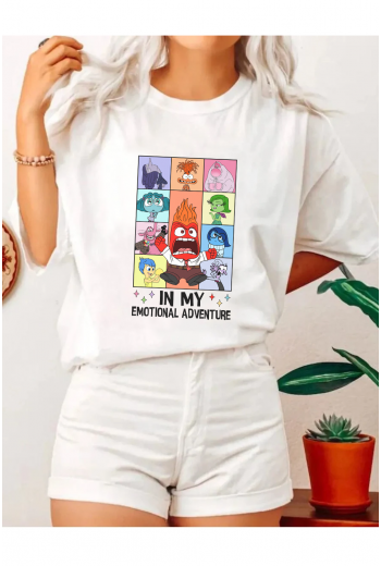 Ters Yüz İnside Out Adventure Beyaz T-shirt Ters Yüz İnside Out Adventure Beyaz T-shirt