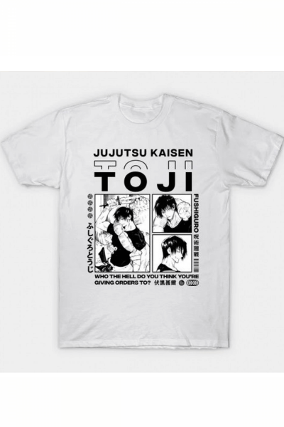 Toji Fushiguro Kolaj T-shirt
