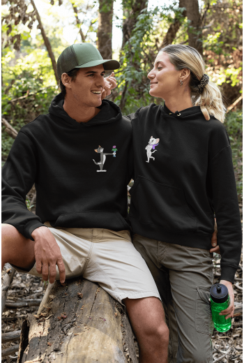 Tom ve Galore Sevgili/Çift/Arkadaşlık 2'li Kapşonlu Sweatshirt Seti