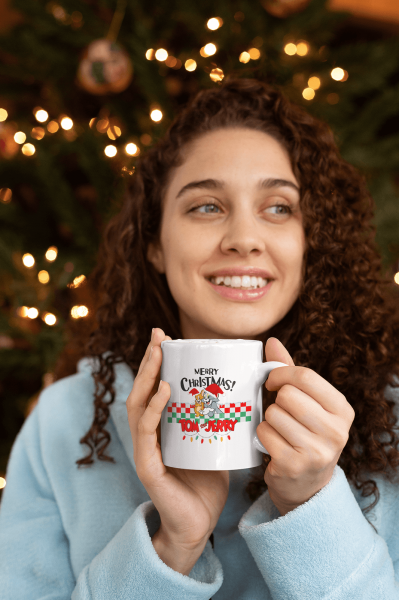 Tom ve Jerry Merry Christmas Yılbaşı Kupa Bardak Tom ve Jerry Merry Christmas Yılbaşı Kupa Bardak