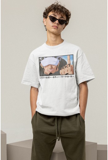 Trafalgar Law Death Beyaz Tişört