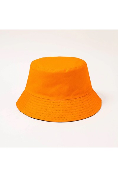 Turuncu Bucket Şapka (Balıkçı Şapka)