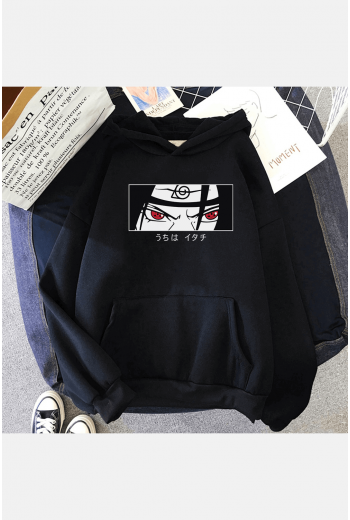 Uchiha İtachi Sharingan Eyes Kapşonlu Sweatshirt