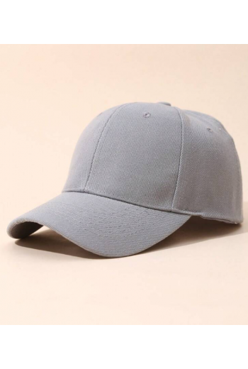 Unisex Düz Gri Renk Basic Şapka Cap
