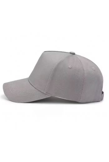 Unisex Düz Gri Renk Basic Şapka Cap