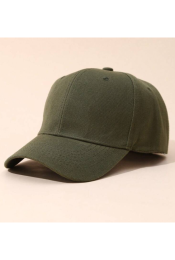 Unisex Düz Haki Renk Basic Şapka Cap