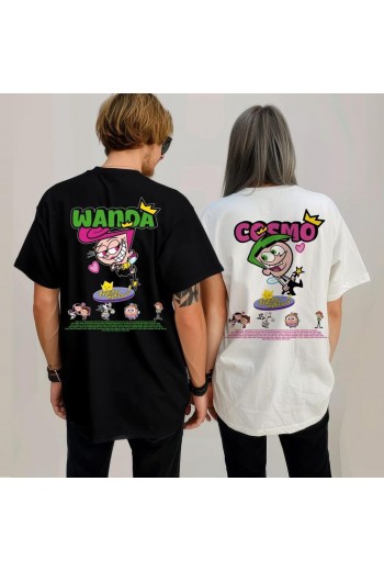 Wanda Ve Cosmo Couple T-shirt Seti