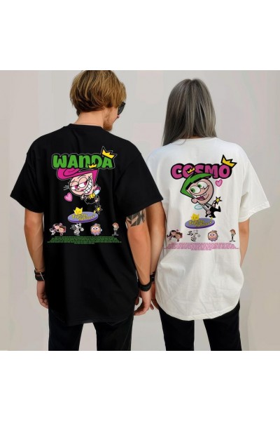 Wanda Ve Cosmo Couple T-shirt Seti Wanda Ve Cosmo Couple T-shirt Seti