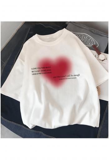 Y2K Harajuku Kalp T-shirt