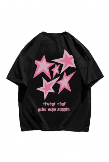 Y2K Pink Starss T-shirt