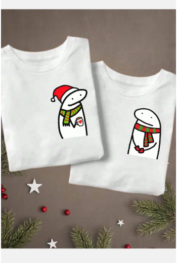 Yılbaşı Christmas Couple Çift Tişörtü