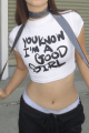 You Know I'm A Good Girl Yazılı Crop You Know I'm A Good Girl Yazılı Crop
