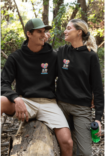 Yukarı Bak Sevgili/Çift/Arkadaşlık 2'li Kapşonlu Sweatshirt Seti Yukarı Bak Sevgili/Çift/Arkadaşlık 2'li Kapşonlu Sweatshirt Seti