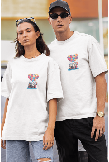 Yukarı Bak Sevgili/Çift/Arkadaşlık 2'li Tişört Seti Yukarı Bak Sevgili/Çift/Arkadaşlık 2'li Tişört Seti